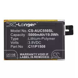   CAMERON SINO Li-Polymer akku (3.8V/5000mAh, Asus C11P1508 kompatibilis) FEKETE Asus Zenfone Max (ZC550KL)