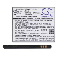   CAMERON SINO Li-Polymer akku (3.8V/2700mAh, Motorola GK40 kompatibilis) FEKETE Motorola Moto E4 (XT1766), Motorola Moto G5 (XT1676), Lenovo Moto G4 Play (XT1609), Motorola E3