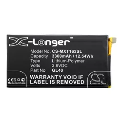   CAMERON SINO Li-Polymer akku (3.8V/3300mAh, Motorola GL40 kompatibilis) FEKETE Lenovo Moto Z Play (XT1635)
