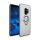 Műanyag telefonvédő (szilikon belső, közepesen ütésálló, telefontartó gyűrű, 360°-ban forgatható) EZÜST Samsung Galaxy S9 (SM-G960)