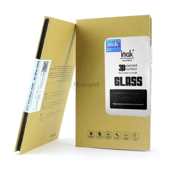 IMAK képernyővédő üveg (3D full cover, íves, karcálló, 9H) ÁTLÁTSZÓ Samsung Galaxy S9 Plus (SM-G965)