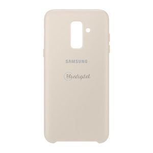 SAMSUNG műanyag telefonvédő (dupla rétegű, gumírozott) ARANY Samsung Galaxy A6+ (2018) SM-A605F