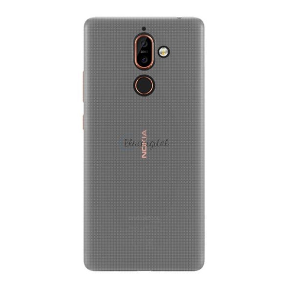 Szilikon telefonvédő (ultravékony) ÁTLÁTSZÓ Nokia 7 Plus