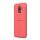 Szilikon telefonvédő (közepesen ütésálló, bőr hatású, varrás minta) PIROS Samsung Galaxy A6+ (2018) SM-A605F