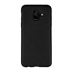   Szilikon telefonvédő (karbon minta) FEKETE Samsung Galaxy A6 (2018) SM-A600F