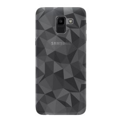   Szilikon telefonvédő (3D, gyémánt minta) ÁTLÁTSZÓ Samsung Galaxy J6 (2018) SM-J600F