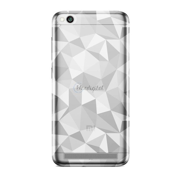 Szilikon telefonvédő (3D, gyémánt minta) ÁTLÁTSZÓ Xiaomi Redmi 5A