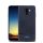 Szilikon telefonvédő (közepesen ütésálló, bőr hatású, szálcsiszolt) SÖTÉTKÉK Samsung Galaxy A6+ (2018) SM-A605F