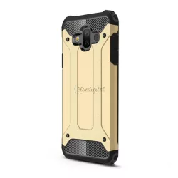  Defender műanyag telefonvédő (közepesen ütésálló, légpárnás sarok, szilikon belső, fémhatás) ARANY Samsung Galaxy J7 Duo (2018) SM-J720FZ