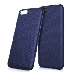   Szilikon telefonvédő (közepesen ütésálló, csíkos minta) SÖTÉTKÉK Huawei Y5 2018 (Y5 Prime 2018)