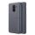 NILLKIN SPARKLE műanyag telefonvédő (mikroszálas bőr hatású FLIP, oldalra nyíló) FEKETE Samsung Galaxy A6+ (2018) SM-A605F