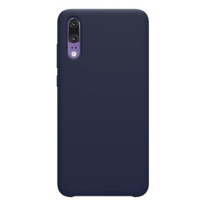 NILLKIN FLEX PURE szilikon telefonvédő (ultravékony, környezetbarát, mikrofiber plüss belső, matt) SÖTÉTKÉK Huawei P20