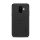 MOFI HONOR műanyag telefonvédő (szilikon keret, bőr hatású hátlap, fonott minta) FEKETE Samsung Galaxy A6 (2018) SM-A600F