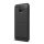 Szilikon telefonvédő (közepesen ütésálló, légpárnás sarok, szálcsiszolt, karbon minta) FEKETE Samsung Galaxy J4 (2018) SM-J400F