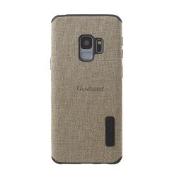   Szilikon telefonvédő (textil bevonat) VILÁGOSBARNA Samsung Galaxy S9 (SM-G960)
