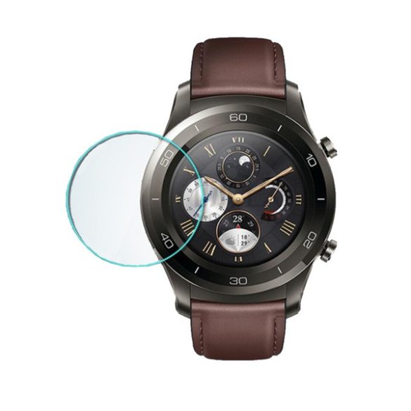 Képernyővédő üveg (2.5D, 9H) ÁTLÁTSZÓ Huawei Watch 2, Huawei Watch 2 Pro