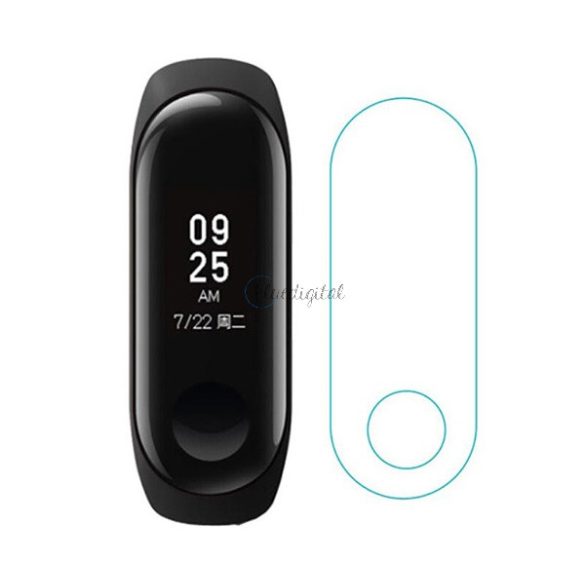 Kijelzővédő fólia 2db (TPU, NEM íves, NEM ráhajló) ÁTLÁTSZÓ Xiaomi MI Band 3, Xiaomi MI Band 4