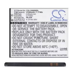  CAMERON SINO Li-Ion akku (3.7V/2100mAh, Lenovo BL229 kompatibilis) FEKETE 