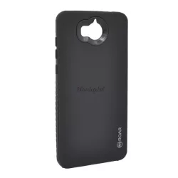   ROAR RICO ARMOR szilikon telefonvédő (közepesen ütésálló, műanyag hátlap, matt) FEKETE Huawei Y5 (2017)