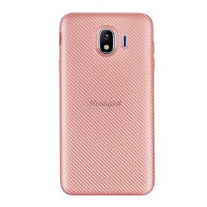 Szilikon telefonvédő (karbon minta) ROZÉARANY Samsung Galaxy J4 (2018) SM-J400F