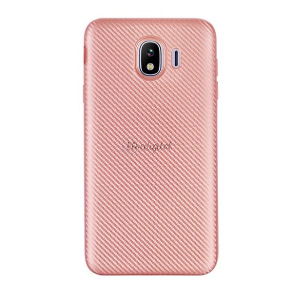 Szilikon telefonvédő (karbon minta) ROZÉARANY Samsung Galaxy J4 (2018) SM-J400F