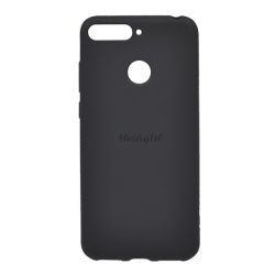 Szilikon telefonvédő (matt) FEKETE Huawei Y6 Prime (2018)