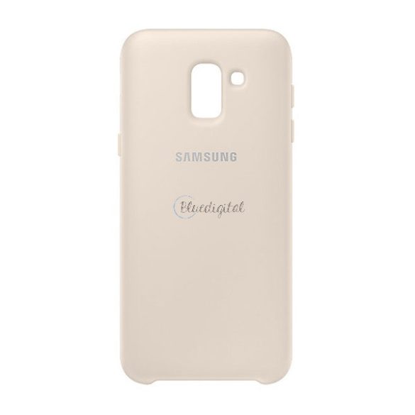 SAMSUNG műanyag telefonvédő (dupla rétegű, gumírozott) ARANY Samsung Galaxy J6 (2018) SM-J600F