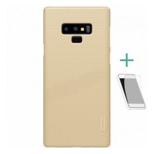 NILLKIN SUPER FROSTED műanyag telefonvédő (gumírozott, érdes felület + képernyővédő fólia) ARANY Samsung Galaxy Note 9 (SM-N960F)