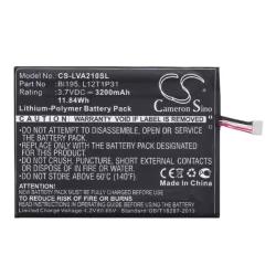   CAMERON SINO Li-Polymer akku (3.7V/3200mAh, Lenovo BL195 kompatibilis) FEKETE Vodafone Smart Tab II 7
