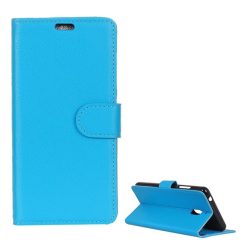   Tok álló, bőr hatású (FLIP, oldalra nyíló, asztali tartó funkció, prémium) VILÁGOSKÉK Nokia 2.1