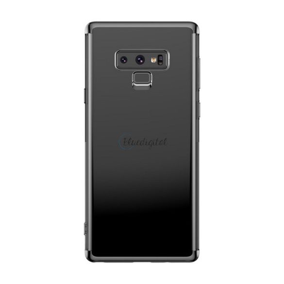 BASEUS SHINING szilikon telefonvédő (átlátszó hátlap) FEKETE Samsung Galaxy Note 9 (SM-N960F)