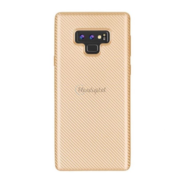 Szilikon telefonvédő (karbon minta) ARANY Samsung Galaxy Note 9 (SM-N960F)