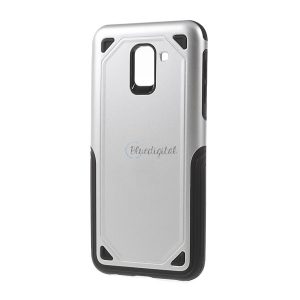 Defender műanyag telefonvédő (közepesen ütésálló, szilikon belső, ultravékony) EZÜST Samsung Galaxy J6 (2018) SM-J600F