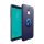 Szilikon telefonvédő (asztali tartó funkció, telefontartó gyűrű, 360°-ban forgatható, beépített fémlemez) SÖTÉTKÉK Samsung Galaxy J6 (2018) SM-J600F