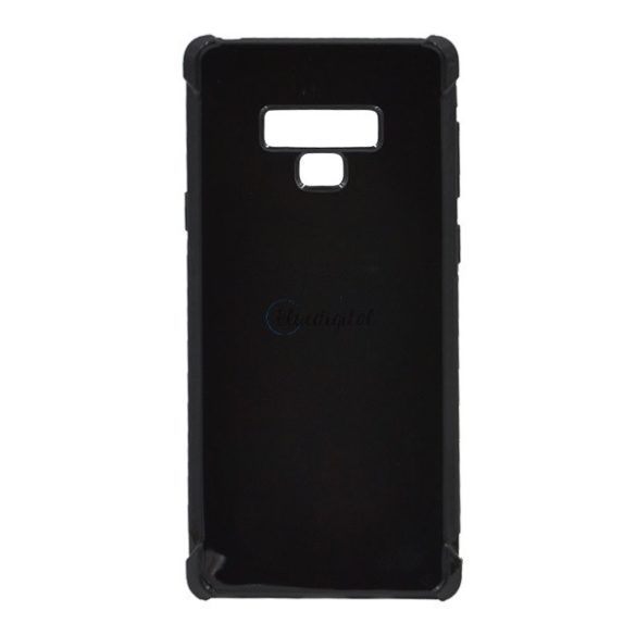 Szilikon telefonvédő (közepesen ütésálló, légpárnás sarok, fényes) FEKETE Samsung Galaxy Note 9 (SM-N960F)