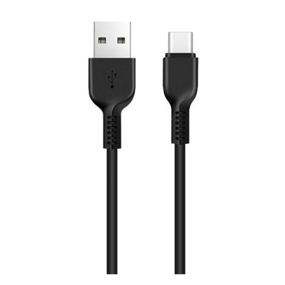 HOCO X20 adatkábel (USB - Type-C, gyorstöltő, 100cm, törésgátló) FEKETE