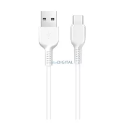   HOCO X20 adatkábel (USB - Type-C, gyorstöltő, 200cm, törésgátló) FEHÉR
