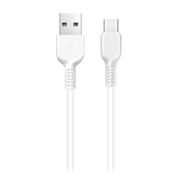 HOCO X20 adatkábel (USB - Type-C, gyorstöltő, 300cm, törésgátló) FEHÉR