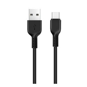 HOCO X20 adatkábel (USB - Type-C, gyorstöltő, 300cm, törésgátló) FEKETE