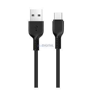 HOCO X20 adatkábel (USB - Type-C, gyorstöltő, 300cm, törésgátló) FEKETE