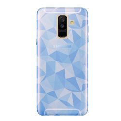   Szilikon telefonvédő (3D, gyémánt minta) VILÁGOSKÉK Samsung Galaxy A6+ (2018) SM-A605F