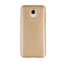   Szilikon telefonvédő (karbon minta) ARANY Samsung Galaxy J6 (2018) SM-J600F