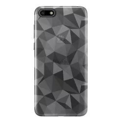   Szilikon telefonvédő (3D, gyémánt minta) ÁTLÁTSZÓ Huawei Y5 2018 (Y5 Prime 2018)