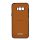 Szilikon telefonvédő (ultravékony, közepesen ütésálló, bőr hatású) BARNA Samsung Galaxy S8 Plus (SM-G955)