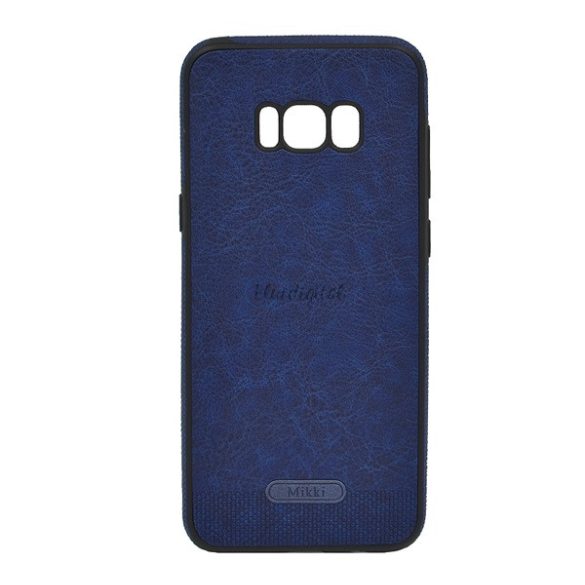 Szilikon telefonvédő (ultravékony, közepesen ütésálló, bőr hatású) KÉK Samsung Galaxy S8 Plus (SM-G955)