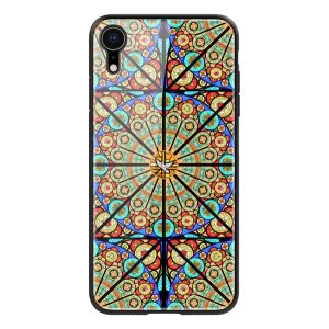 NILLKIN BRILLIANCE telefonvédő szilikon keret (BUMPER, közepesen ütésálló, edzett üveg hátlap, mandala minta) SZÍNES Apple iPhone XR 6.1