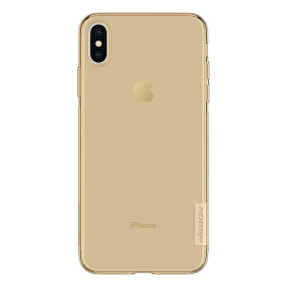 NILLKIN NATURE szilikon telefonvédő (0.6 mm, ultravékony) ARANYBARNA Apple iPhone XS Max 6.5