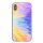 NILLKIN OMBRE telefonvédő szilikon keret (BUMPER, közepesen ütésálló, edzett üveg hátlap, színes) LILA Apple iPhone XS Max 6.5