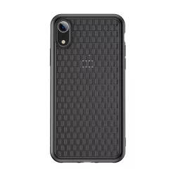   BASEUS BV 2. generációs szilikon telefonvédő (fonott minta) FEKETE Apple iPhone XR 6.1