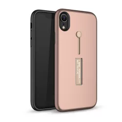   Műanyag telefonvédő (gumírozott, ujjra húzható szilikon) ROZÉARANY Apple iPhone XS Max 6.5